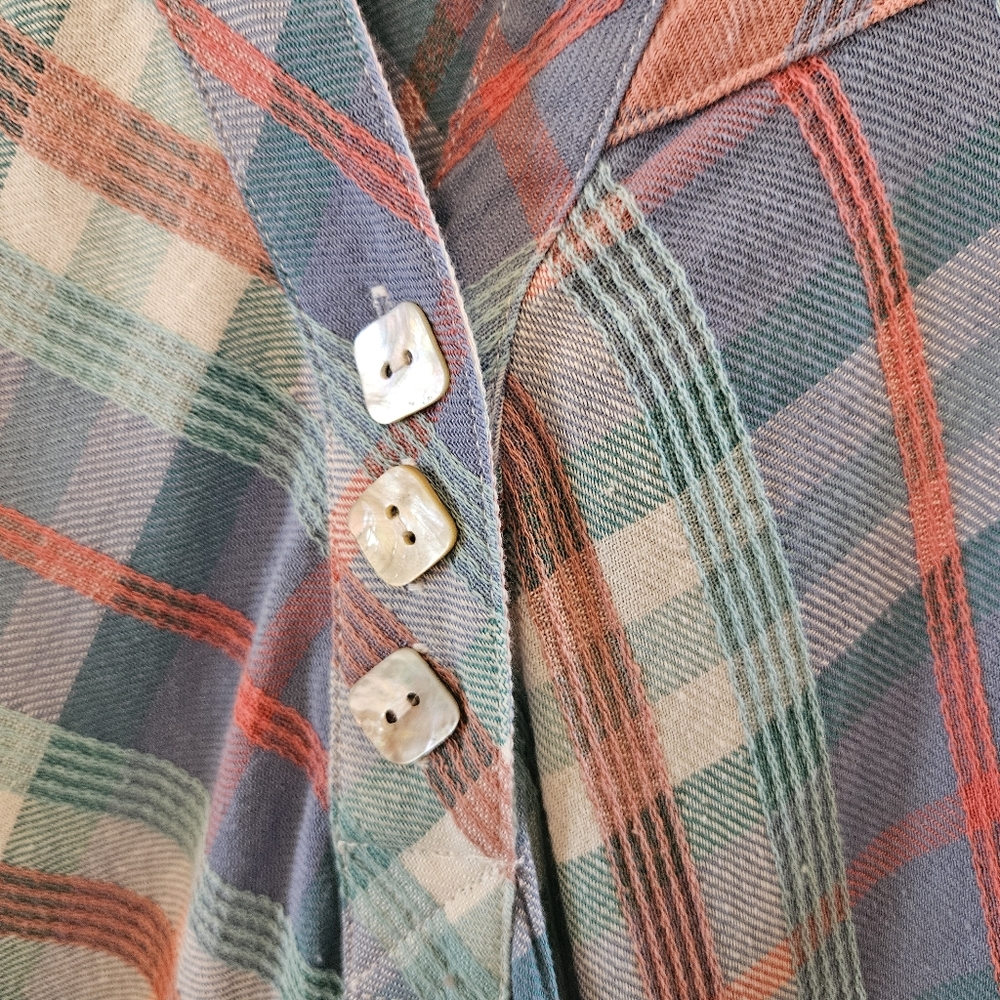 Soft Surroundings Womens Patchwork Plaid Check Tu… - image 3